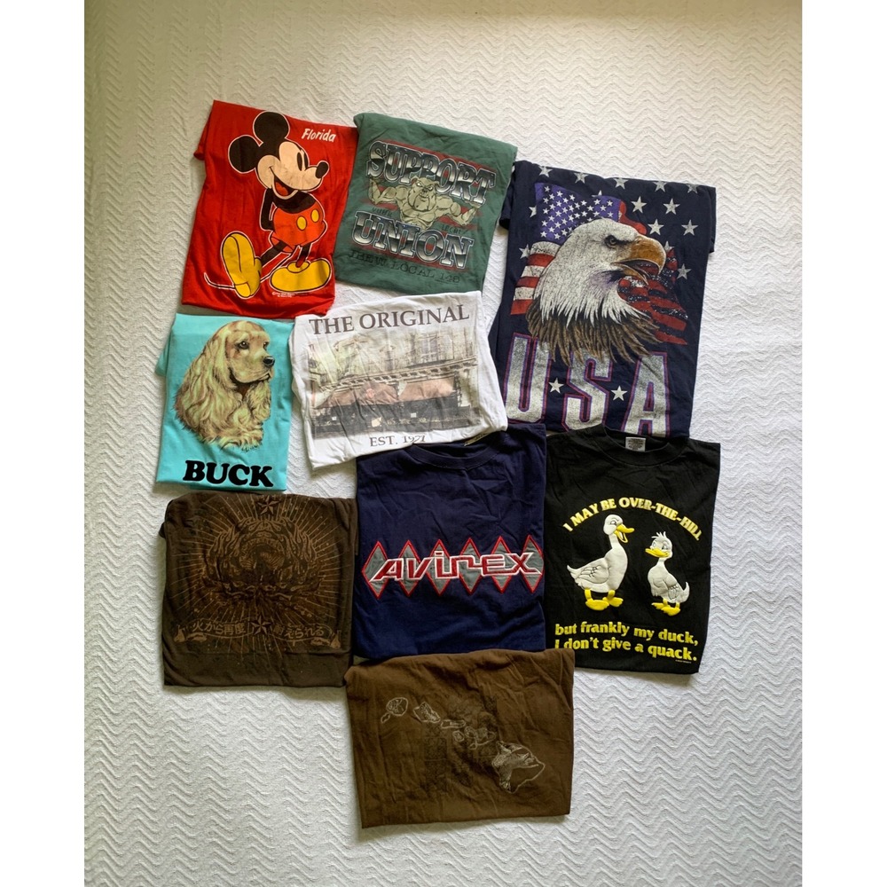 Vintage & Modern Wholesale Men Lot 30 80s 90s 00s Bundle (size S-XXL) Band T Y2K